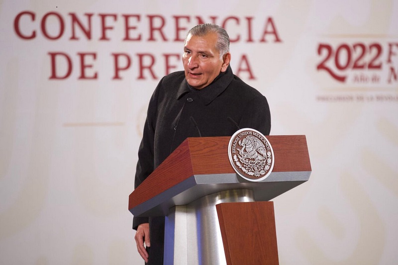 Adán Augusto López, secretario de Gobernación, encabeza las conferencias de prensa mañaneras tras el contagio de AMLO. (El Universal)