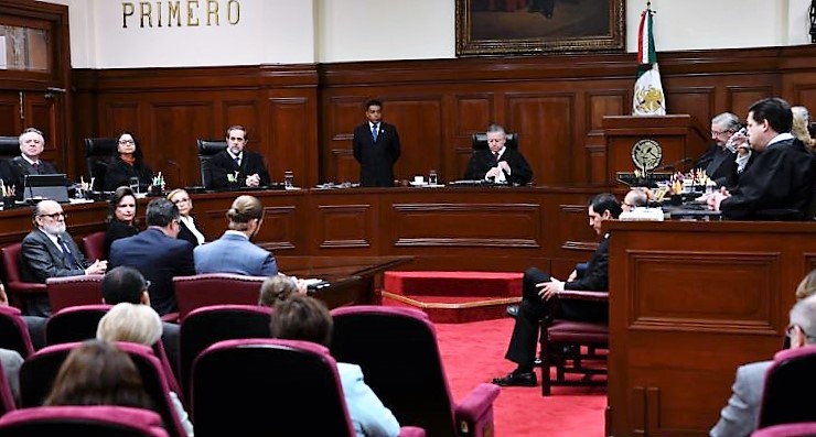 Siete ministros de la SCJN rechazan anular la prisión preventiva oficiosa Sesión en la Suprema Corte. Foto: Benjamín Flores