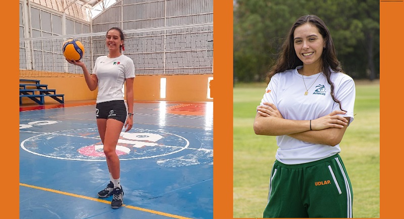 Joanna Zilli, integrante de las Aztecas de voleibol de la Universidad de las Américas Puebla (UDLAP), fue convocada a una nueva preselección sub 21 con miras a representar a México en el Mundial de la especialidad. (Especial)