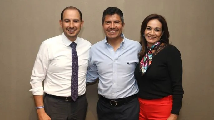 El alcalde de Puebla, Eduardo Rivera Pérez, confirmó que participará en los comicios de 2024. Foto: X/ @MarkoCortes