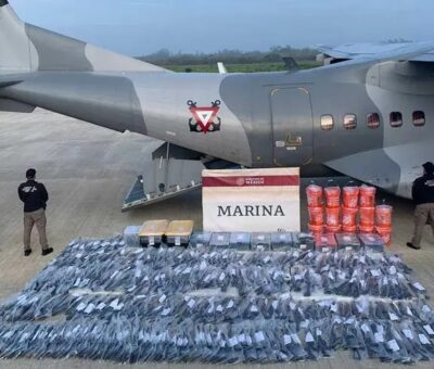 Marina asegura 79,698 kilogramos de droga y arsenal en Veracruz. (Especial)