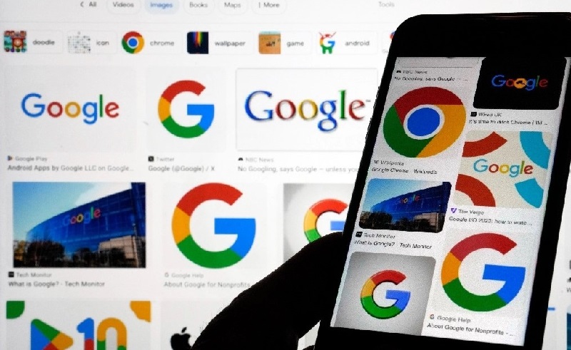 Google posee el 80 por ciento del mercado de búsquedas generales por internet en Estados Unidos. Foto AP