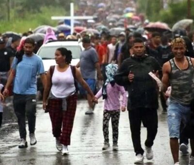 El estudio apunta que de 2018 a 2023 los eventos de personas en situación migratoria irregular que fueron detenidas en México aumentaron 495 por ciento. Crédito: Especial