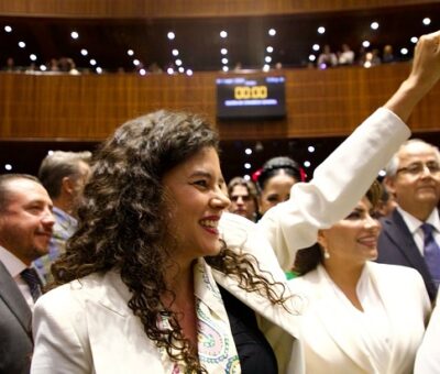 Luisa María alcalde suma votos en Puebla para dirigir Morena Nacional (Especial)