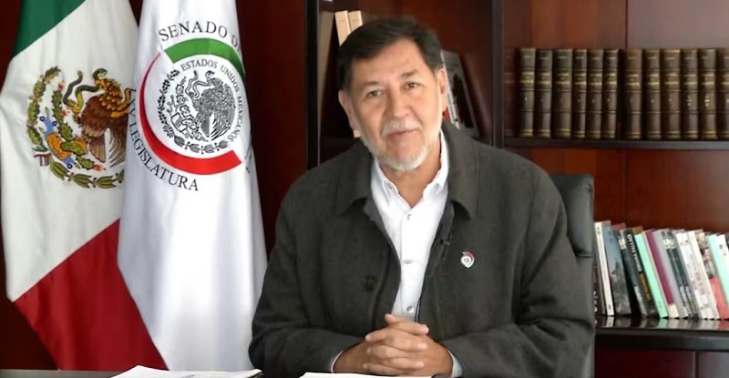 Gerardo Fernández Noroña, presidente de la Mesa Directiva del Senado compartió un mensaje sobre la reforma judicial este 17 de septiembre del 2024. Foto: Captura de pantalla