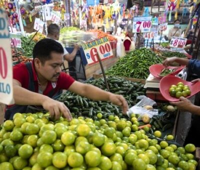 Un vendedor ofrece frutas y verduras, en el mercado de Jamaica de la Ciudad de México (México). Imagen de archivo. EFE/ Isaac Esquivel