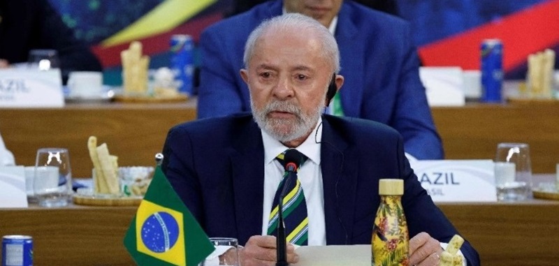 El presidente de Brasil, Lula da Silva durante la primera sesión de la reunión del G-20, en Río de Janeiro. Foto AFP