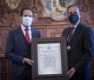 BUAP otorga el doctorado Honoris Causa al jurista Eduardo Ferrer Mac-Gregor. (Especial)