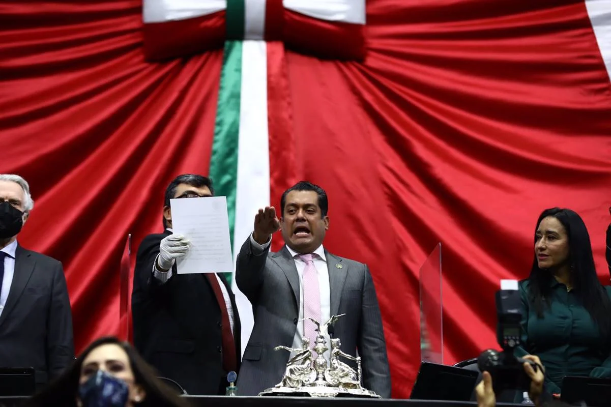 Sergio Gutiérrez, de Morena, nuevo presidente de la Cámara de Diputados. Foto: Diego Simón