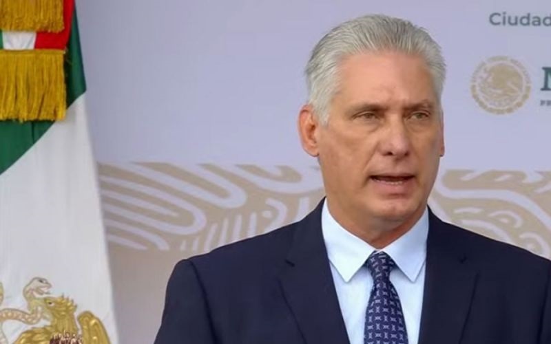 El presidente de Cuba, Miguel Díaz-Canel/Captura de imagen