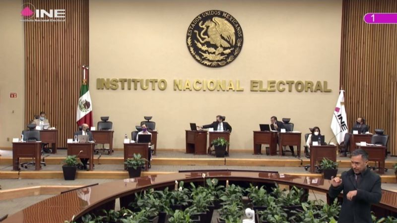 El Consejo General del INE. Foto: video @INE_Mexico