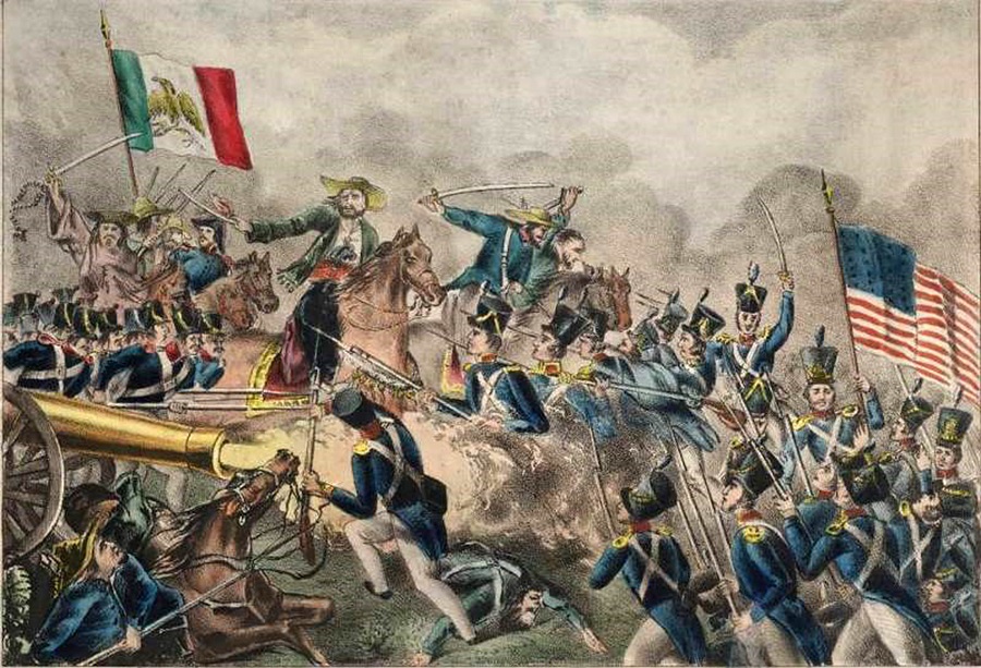 En una práctica expansionista y expoliadora que aún perdura hasta nuestros días, hace 174 años, Estados Unidos (ejemplo: Hoy EU en Ucrania), en una absurda guerra desigual, despojó a México de la mitad de su territorio. (Especial)