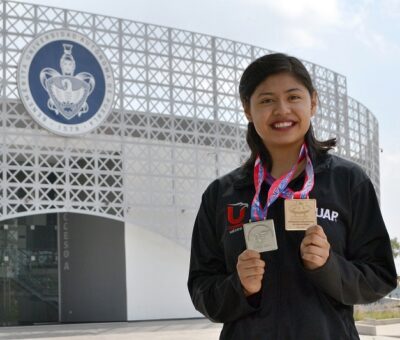 Victoria Cruz Romano, estudiante de la Facultad de Ciencias Químicas de la BUAP. (Especial)