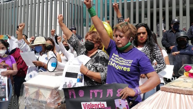Marcha 8M en Puebla. Foto: Gabriela Hernández