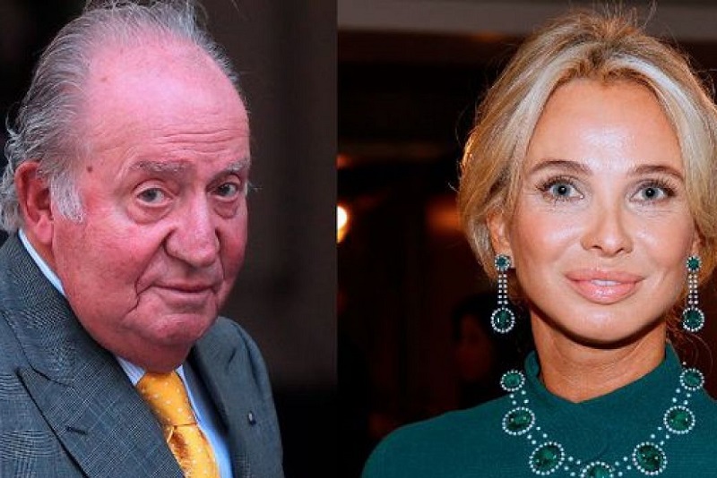 El rey emérito español Juan Carlos I y la danesa Corinna zu Sayn-Wittgenstein-Sayn. (Archivo)