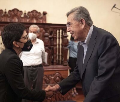 En el Salón Barroco del Edificio Carolino. (Especial)