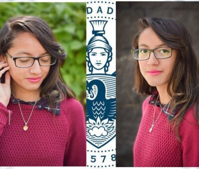 Michelle Garcés Alcántara, estudiante de la Licenciatura en Lingüística y Literatura Hispánica, de la Facultad de Filosofía y Letras (FFyL) de la BUAP. (Especial)