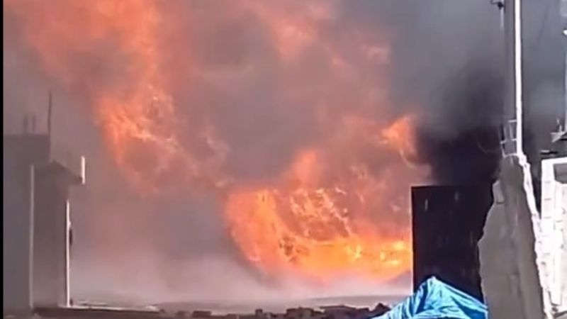 Explota ducto de Pemex en Amozoc, Puebla; daña varias casas (Video)Puebla. Explosión en ducto de Pemex, en Amozoc. Foto: Tomada de video