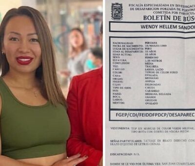 Wendy Hellem Sandon Herrera, peruana radicada en Puebla, fue reportada como desaparecida. (Especial)