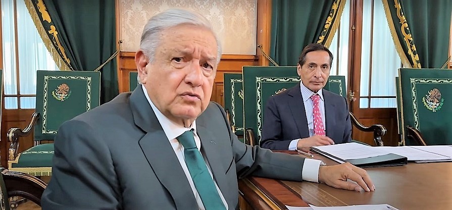 El presidente en Palacio Nacional. Foto: Gobierno de México (Especial)