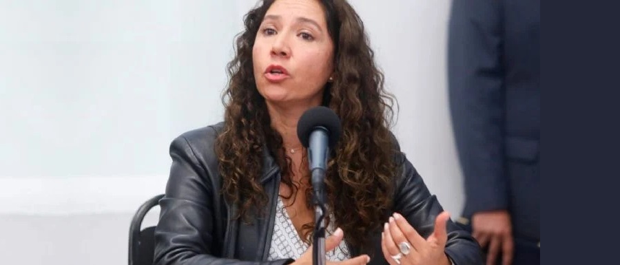 La secretaria de Planeación y Finanzas de Puebla, María Teresa Castro Corro. Foto: Twitter @Gob_Puebla