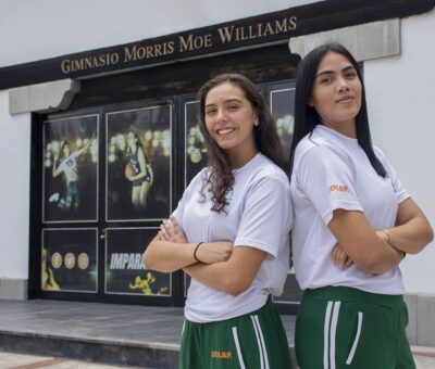 Jessica Gómez y Joanna Zilli, Aztecas de voleibol, van a representar a México en la Copa Panamericana 2023. (Especial)