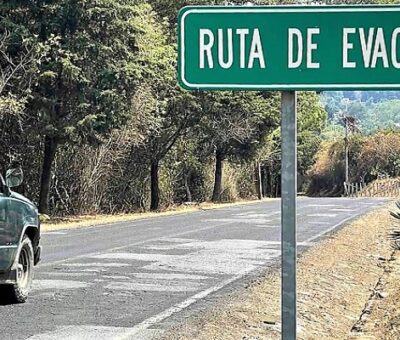 En revisión, 42 rutas de evacuación del Popocatépetl. (Archivo)