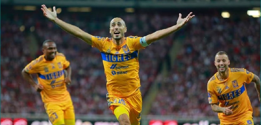 Guido Pizarro, jugador de los Tigres, celebra el gol definitivo frente a las Chivas, en la final de la Liga MX. CESAR GOMEZ (GETTY IMAGES)