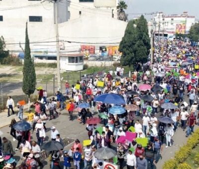 San Martín Texmelucan: Tianguistas advierten de un polvorín social. Descontento y protestas. Riesgo latente. Foto: Cortesía