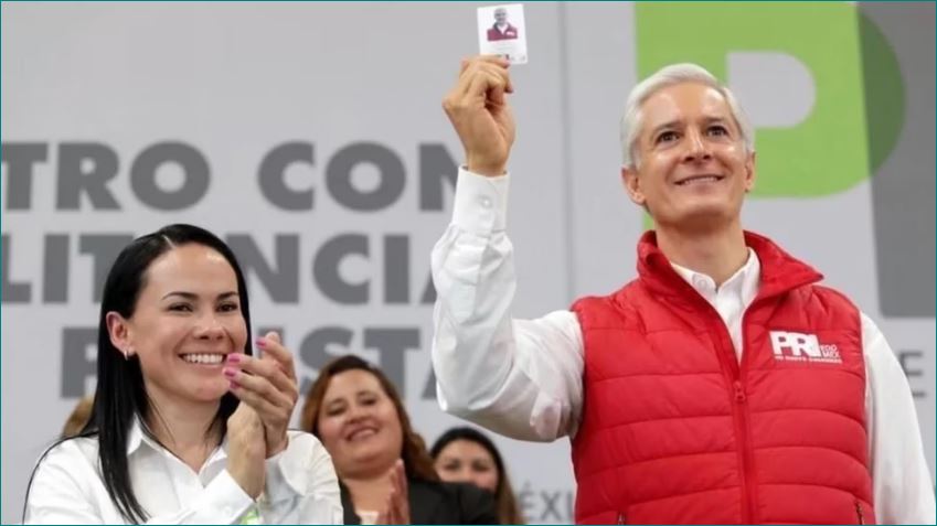 El aún gobernador del Edomex y la candidata a la gubernatura estarían implicados en un escándalo (Twitter/@alfredodelmazo)
