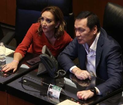 Claudia Ruiz Massieu y Miguel Ángel Osorio Chong. Foto: Reforma