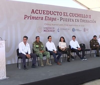 Esta obra, para la que se invertirán 12 mil millones de pesos (mitad la Federación y la otra parte el estado), representa la suma de voluntades, afirmó el presidente López Obrador, este 13 de septiembre de 2023. (Especial)