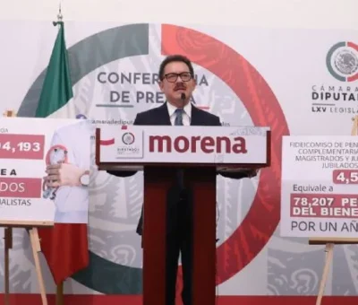 Ignacio Mier, en la conferencia de prensa. Foto: Cámara de Diputados