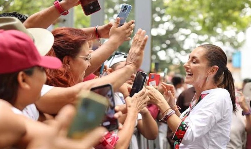 Claudia Sheinbaum en Tabasco. Foto: Fabiola Xicoténcatl