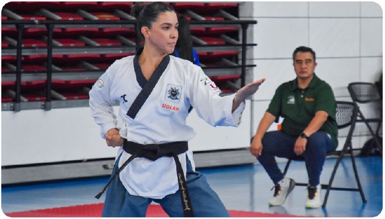 Buenos resultados de Aztecas UDLAP en el nacional de taekwondo de la CONADEIP. (Especial)