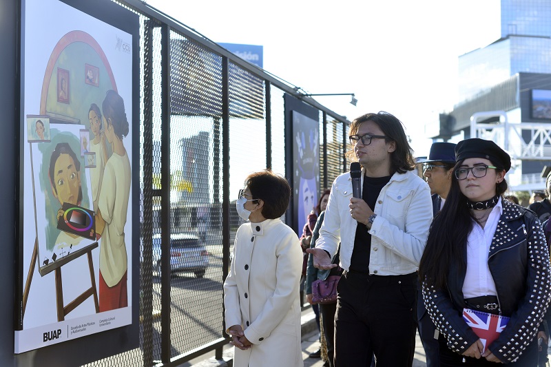 Rectora María Lilia Cedillo Ramírez, inaugura las exposiciones Arte en la era digital e Incorpóreo en el CCU, (Fotos: BUAP)