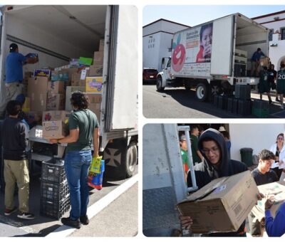 Para la tarea de acopio, 78 empleados y 135 estudiantes apoyaron como voluntarios. (Especial)