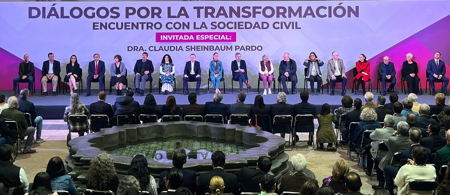 Claudia Sheinbaum Pardo, precandidata presidencial por la coalición "Sigamos Haciendo Historia", presenta a su equipo que le ayudará a conformar su proyecto de nación 2024-2030.