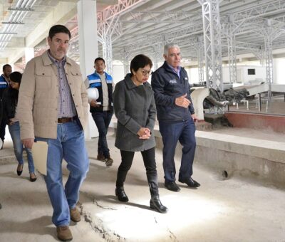 Rectora Lilia Cedillo Ramírez supervisa ampliación de clínicas de la Facultad de Estomatología. (Especial)