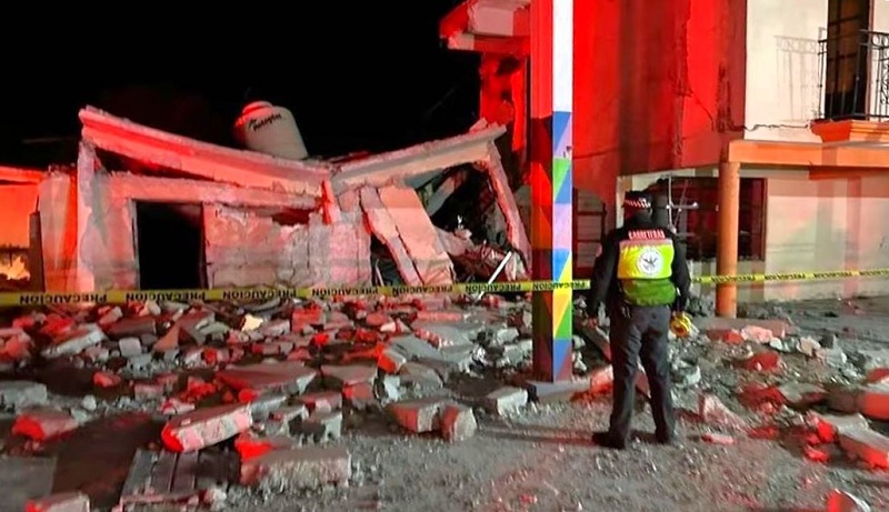 Explota almacen de fuegos pirotécnicos. (Especial)