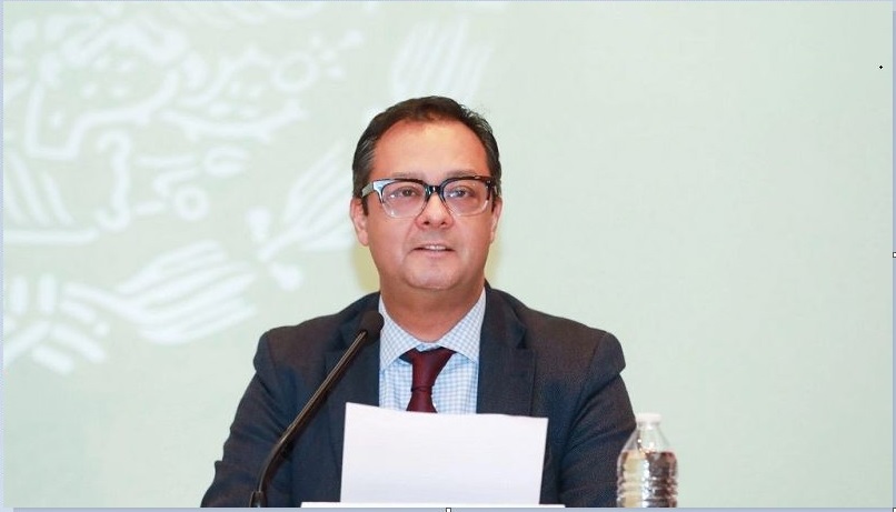Gabriel Yorio durante su Conferencia Trimestral este martes 30 de enero. Foto de su perfil de X