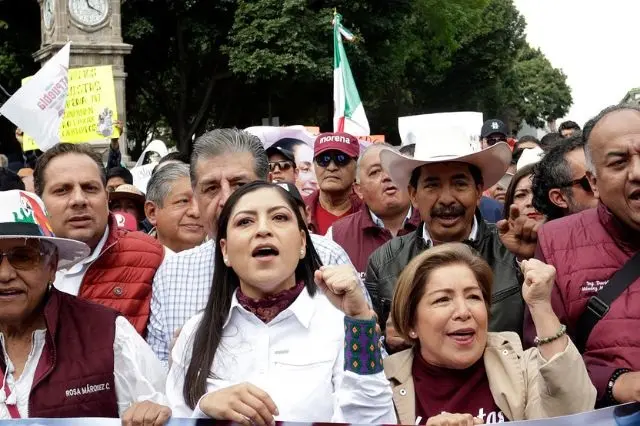 Claudia Rivera afirma que supera por 30 puntos a José Chedraui. Foto / Agencia Enfoque