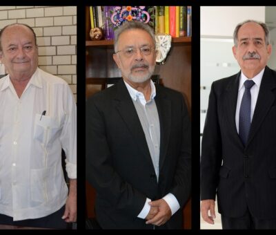 Alejandro Palma Almendra y José Luis Carrillo Estrada, del Instituto de Física, y Mario Miguel Carrillo Huerta, del Instituto de Ciencias de Gobierno y Desarrollo Estratégico.