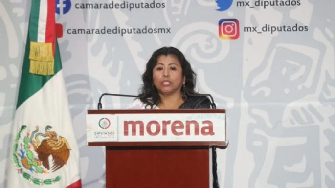 Diputada indígena Inés Parra Juárez denuncia bloqueo "gandalla" de Morena para buscar la reelección en Ajalpan, Puebla. Foto: Tomada de Video