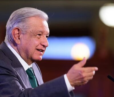 Andrés Manuel López Obrador, durante La mañanera en Palacio Nacional de la Ciudad de México (México). PRESIDENCIA DE MÉXICO (EFE)