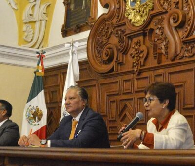 Candidato de Movimiento Ciudadano expone plan de gobierno en la BUAP. (Especial)