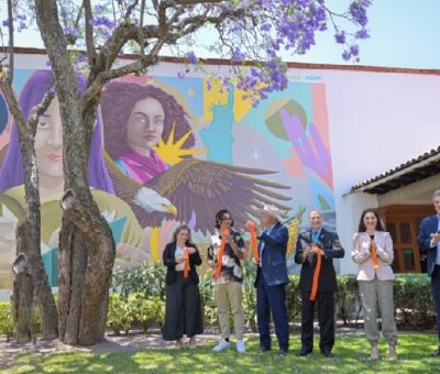 La UDLAP realiza mural conmemorativo al bicentenario de la relación bilateral entre México y Estados Unidos. (UDLAP)