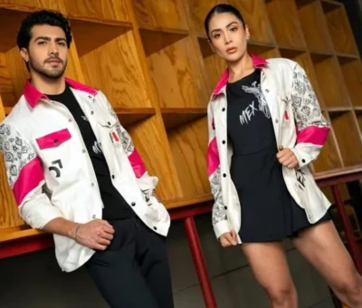 La camisa de manga larga tiene la bandera de México y los aros olímpicos en el bolsillo de enfrente del lado izquierdo. Crédito: Cortesía Mens Fashion