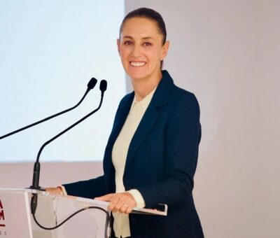 Claudia Sheinbaum, presidenta electa de México, dijo que la reforma judicial no ahuyentará las inversiones. Foto María Luisa Severiano