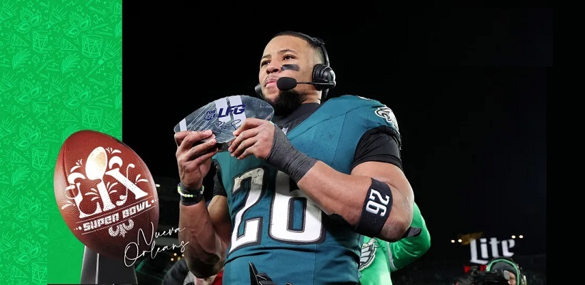 Saquon Barkley, a las puertas de conseguir su primer Super Bowl con Eagles (Reuters)